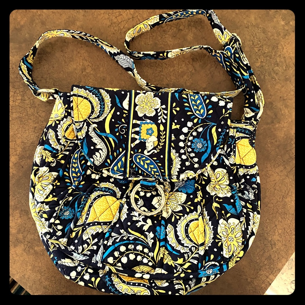 Vibrant Retired Vera Bradley large Ella Blue